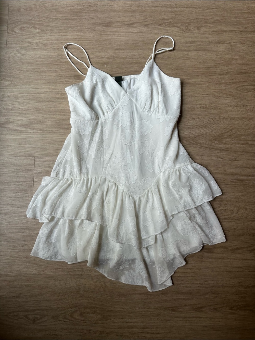 wild fable White Ruffled Mini Dress